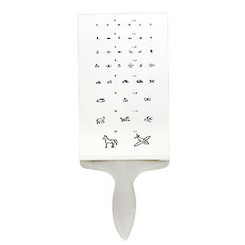 Kädessä pidettävä näöntutkimustaulu